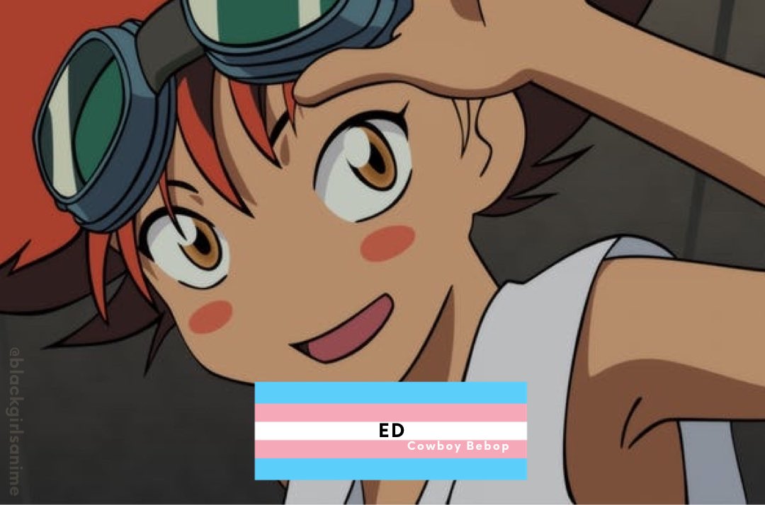 blackgirlsanime's tweet photo. Today is the 12th annual International Transgender Day of Visibility (TDoV).

The anime/manga community is large &amp; diverse so here are some our favorite trans &amp; non-binary characters. 
#InternationalTransDayofVisibility #animeisforall https://t.co/kEdgJ5eEq2