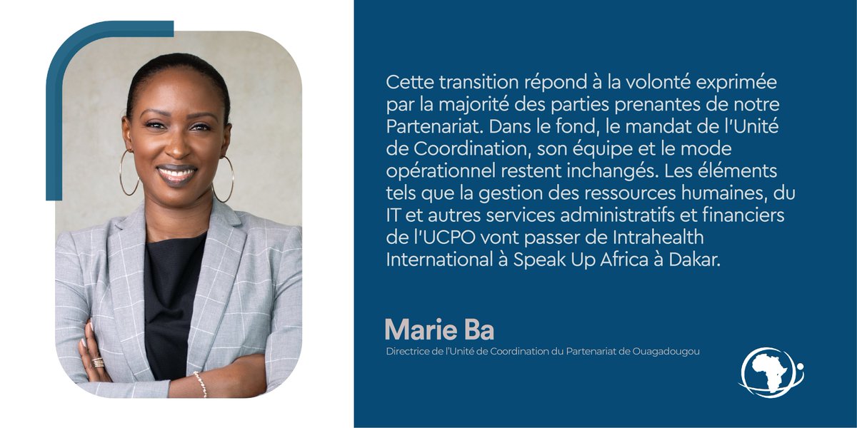 POuagaPF's tweet photo. L'UCPO vous annonce qu'à compter du 1er avril 2021, la gestion de ses services administratifs et financiers passeront progressivement de @IntraHealth International à @SpeakUpAfrica1. Vous en saurez plus à travers ce communiqué de presse : https://t.co/OvAGgG7maW https://t.co/6vugiEJEXB