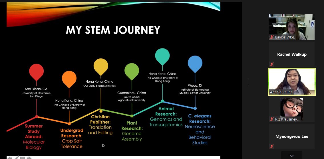 Thank you to everyone who came out to our seminar yesterday! We had a fantastic time hearing about Angela Leung's STEM journey and her research with C. elegans.