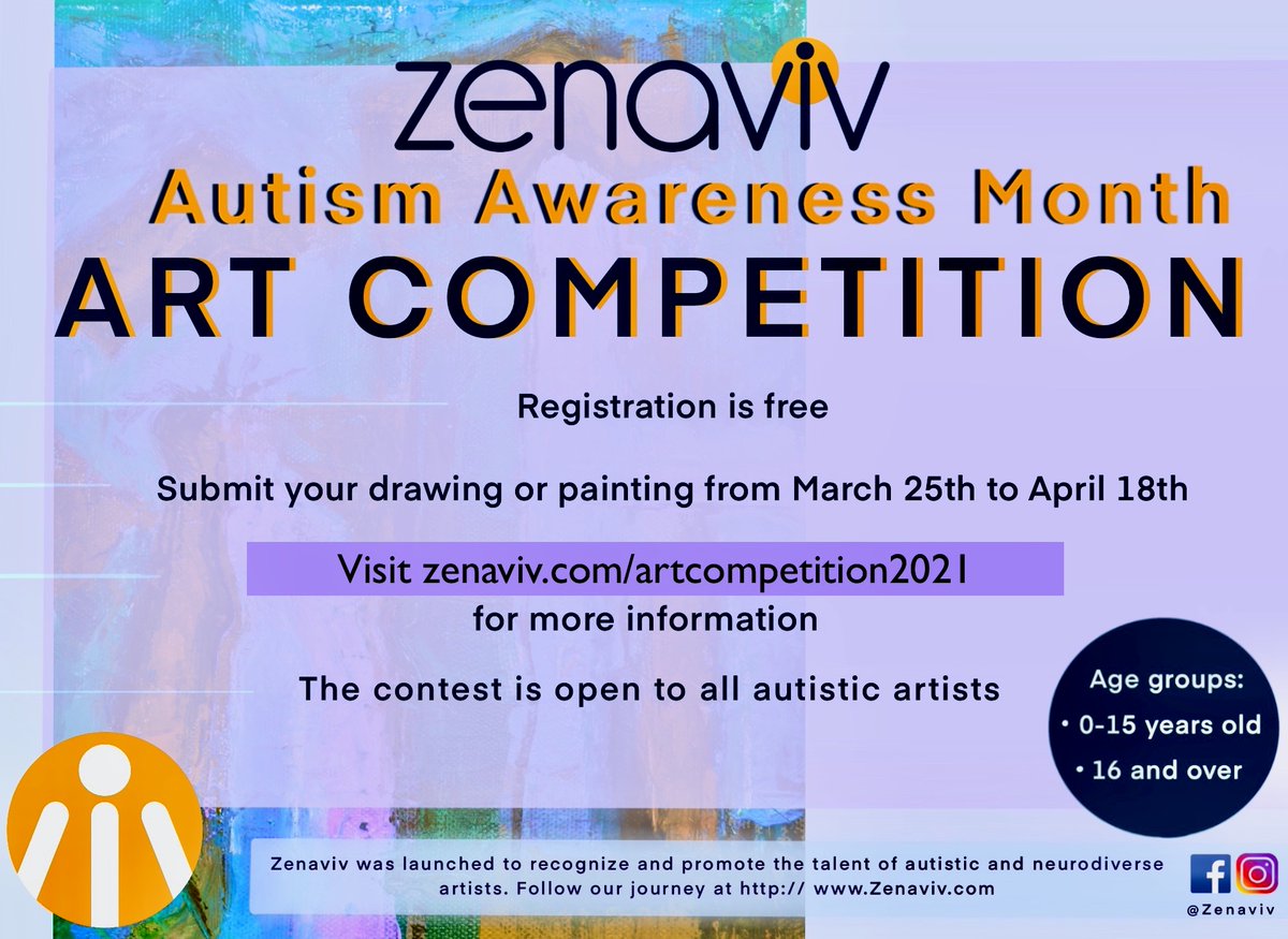 Calling local youth artists for this competition hosted by one of our local nonprofits, Zenaviv!  Check out the flyer for details