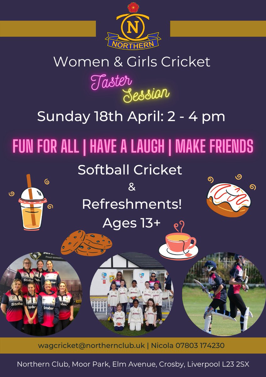 Northernladies_'s tweet photo. We are having a taster session all abilities and all ages over 13 welcome come and Join our womens softball teams ,Mums, Daughters ,Aunties ,Sisters ,Nans  come get involved and learn a new sport you wont regret it 🏏 @stmhofficial @ChesterfieldCHS @Stmaryssport @MerchantsCrosby https://t.co/GcwDyFUGCF
