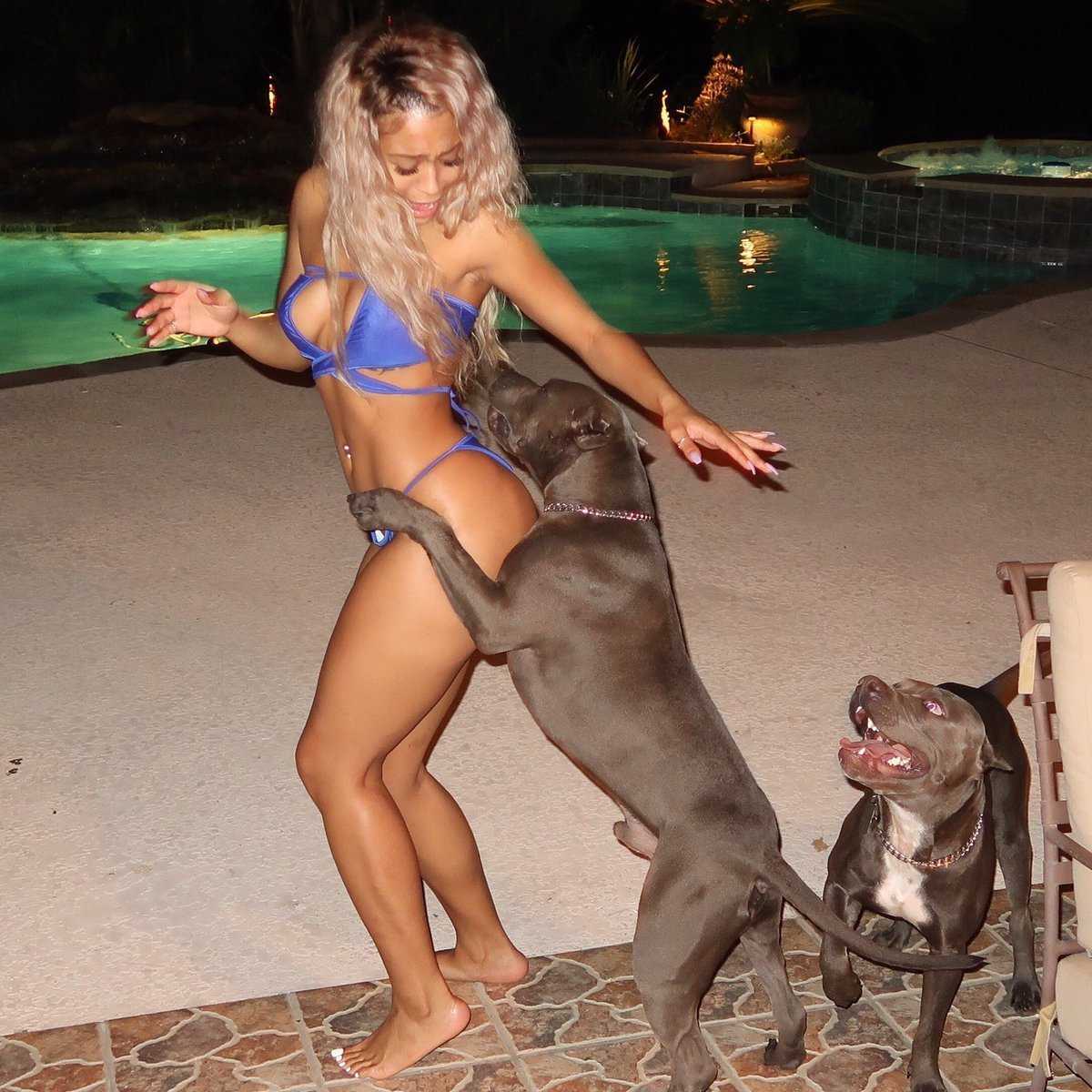 girlslovedogs1's tweet photo. 🎼Oh-oh... dogs... just wanna have fun. 👙 https://t.co/XHXrwbOS9F