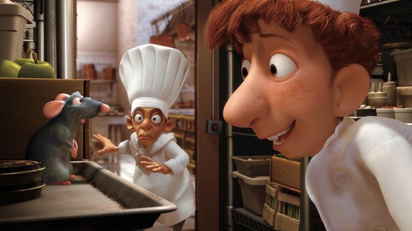 Ratatouille est un très bon Pixar grâce à son ambiance unique et ses personnages attachants. Le film est superbement animé et ne laissera pas sur leur faim les amateurs d'animation. 8/10