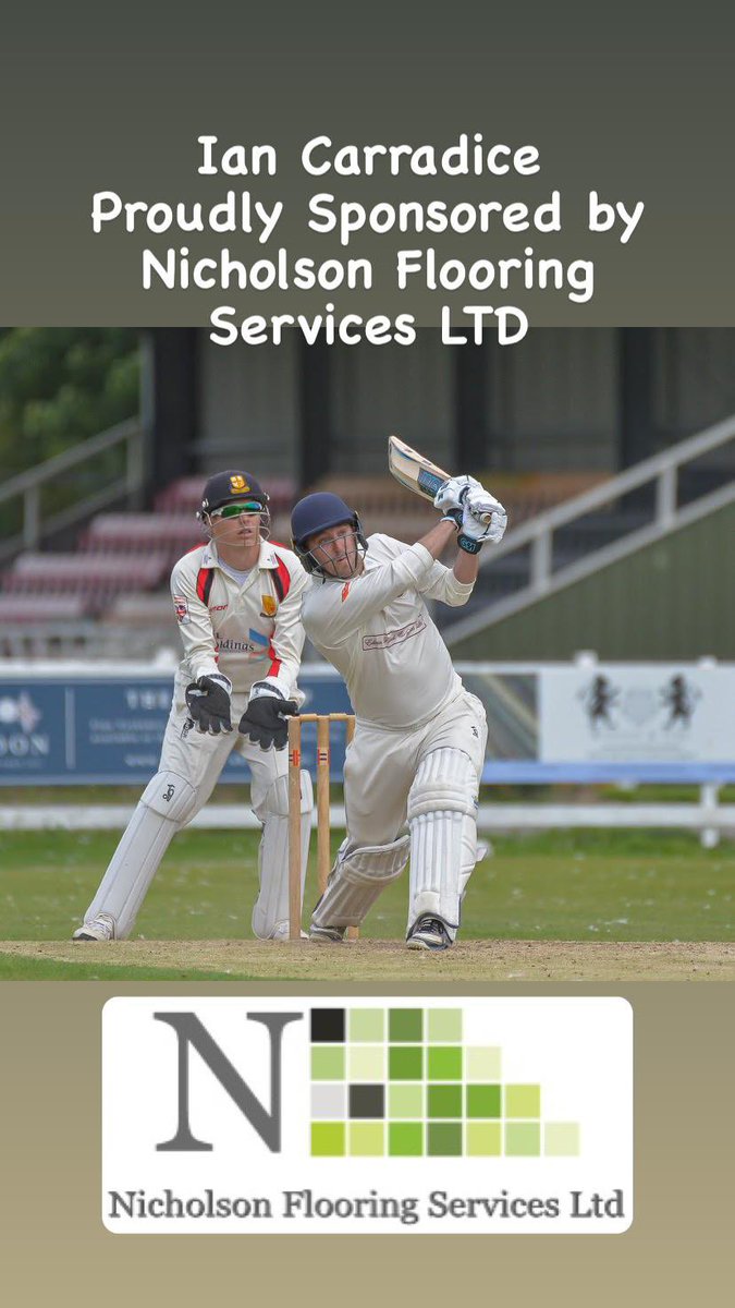 Nicholson Flooring Services are the proud sponsors of <a href="/Calamitycarrots/">Ian Carradice</a> for the 2021 season 🏏