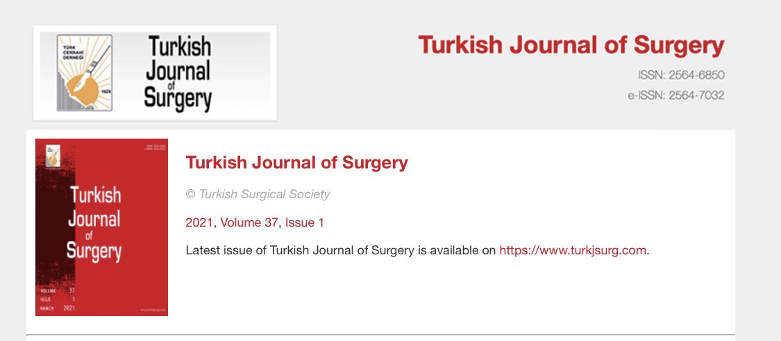 March Issue now Online turkjsurg.com/current-issue #surgery #generalsurgery #SoMe4Surgery