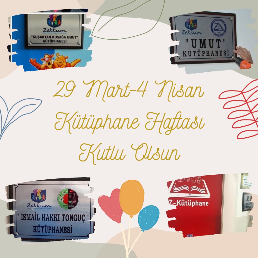 Kütüphane haftasını kutluyor, her kütüphanemizi umutla ve heyecanla açıyoruz 🎀🎈
"Gelin... Gelecek Sizinle Daha Güzel Olsun..."