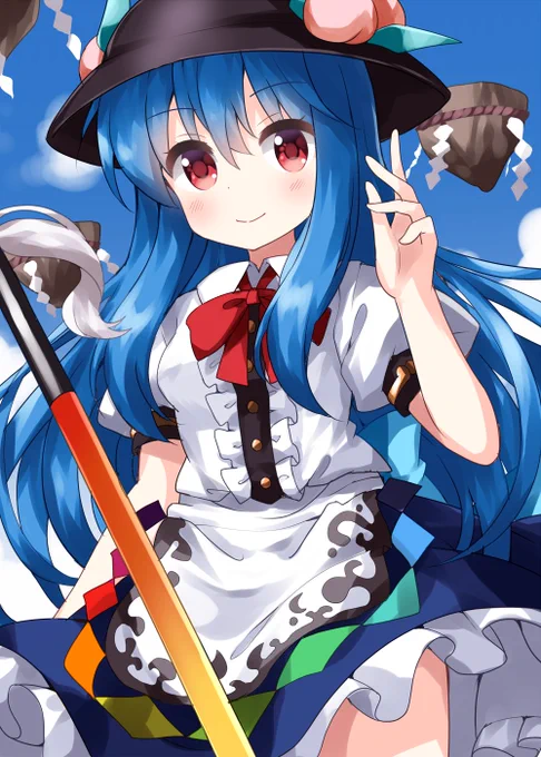 #深夜の真剣お絵描き60分一本勝負 比那名居天子 