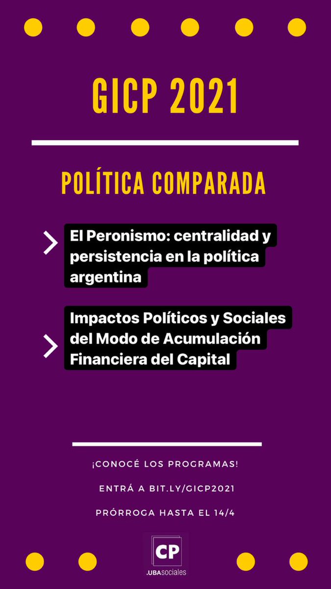 Ciencia Política - UBA tweet media