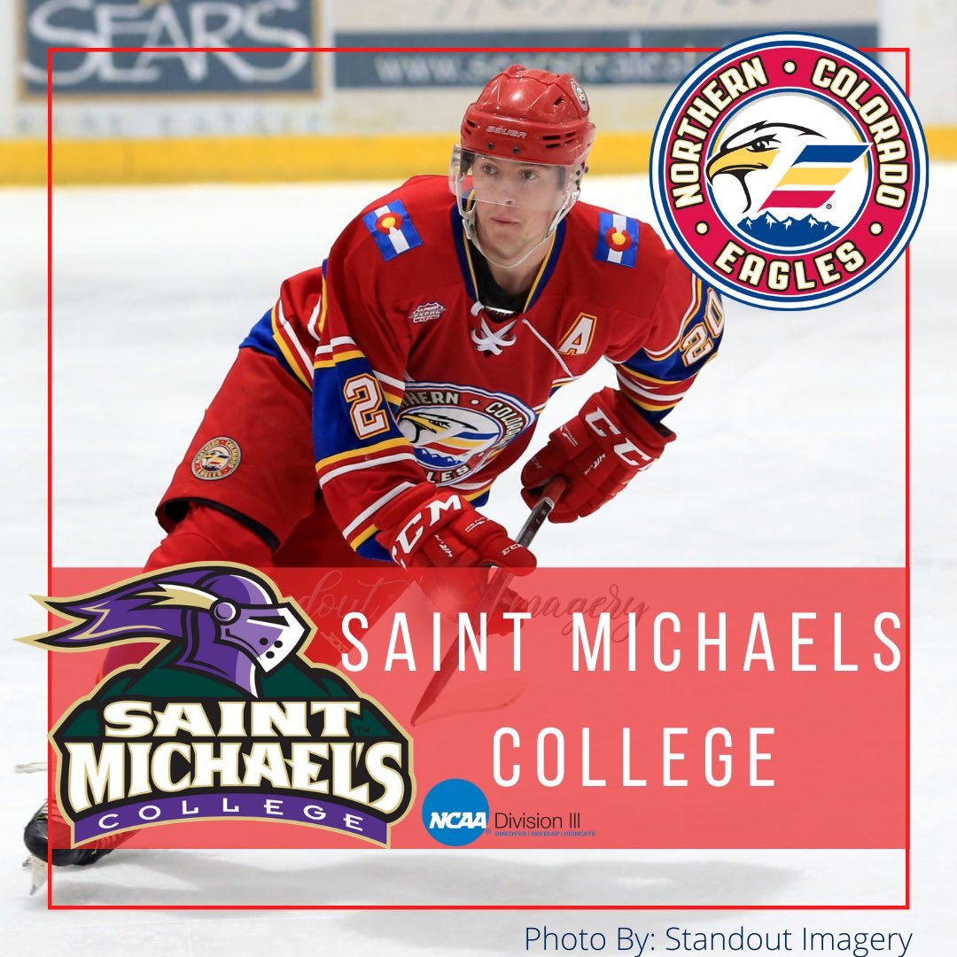 NoCoEaglesUSPHL's tweet photo. 🚨College Commitment🚨
 
Eagle’s forward, Brennan McFarland, has committed to Saint Micheal’s College NCAA hockey program for the 2021-2022 season!

#NoCoEagles #letsgoeagles #collegecommitment #NCAA #usphlpremier https://t.co/d6deB1bJoY