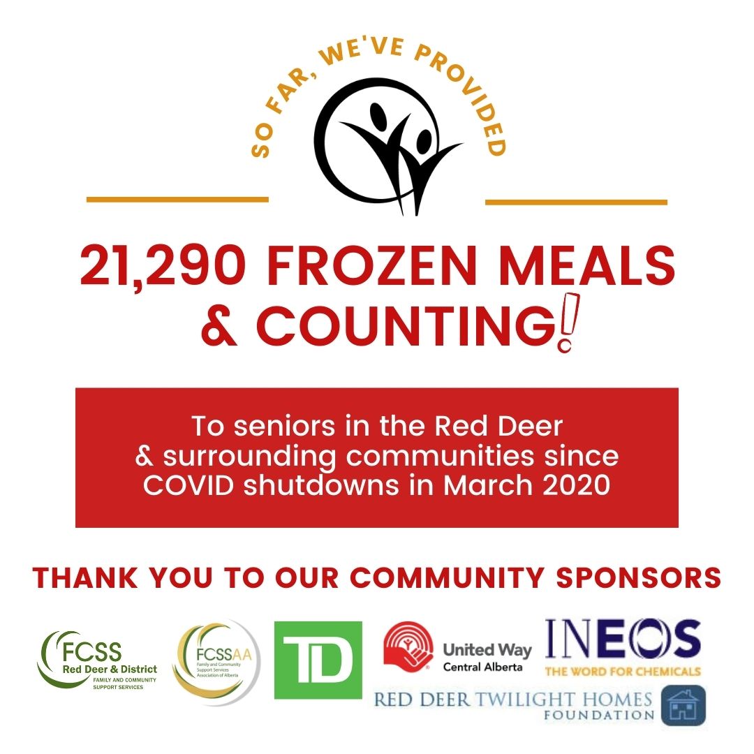 GoldenCircleRd's tweet image. 21,290 frozen meals and counting created to help support seniors in our community! If you are interested in our frozen meal program for yourself, a family member, a friend, or a neighbour, call us @ 403-343-6074. #weareinthistogether #nonprofit #outreachprograms