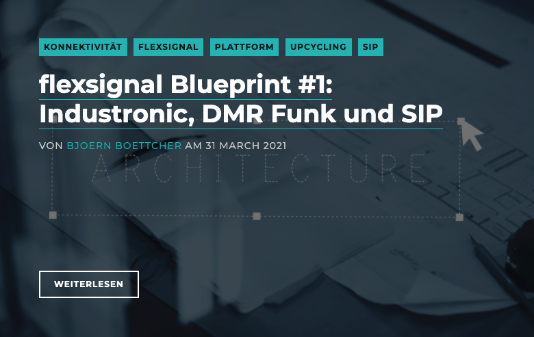 reswitch_io's tweet photo. Willkommen zu #Blueprint No. 1. Lesen Sie, wie #industronic, #dmr #funk und #sip zusammenarbeiten. Wenn es auch bei Ihnen passt, dann einfach Blueprint ausrollen.

https://t.co/lrMNRHf8T8 https://t.co/p1vARfgkfy
