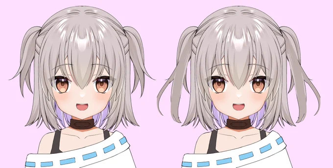 もぎちゃんの束ねた髪の長さに凄く悩んでます
皆さんはどちらの方がお好みですか?
もし良かったらアンケートにご協力お願い致します! 