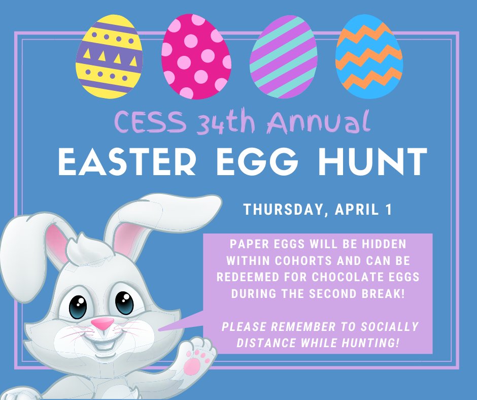 CEandSSchool's tweet image. Looking forward to our 34th Annual Easter Egg Hunt @CEandSSchool!  Happy Hunting!!  #ADSBLearns #takecareadsb