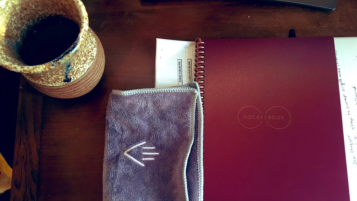 smbrander's tweet photo. Iโve entered the 21st century, and have almost figured out how to get it to work too ๐ค ๐... this is super cool #electronicnotebook @GetRocketbook https://t.co/QPAcTSxgPN