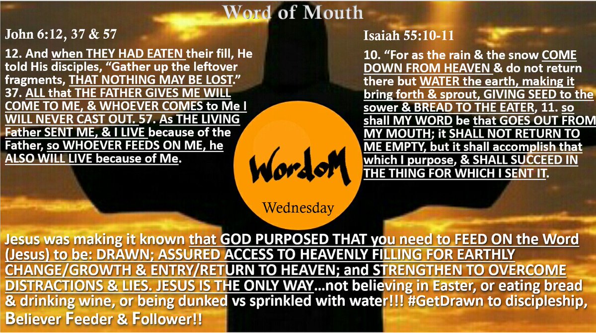 bejackson008's tweet photo. #God morning!!!
When a person shows U who they are believe'em! Being distracted by a #Fact bout'em or relying on what others share bout'em may rob U of the most important person in your #life. #GetDrawn #JesusSaves #WordoM #Faith #WordOfTheDay #GodMorningWednesday #hunger #thirst https://t.co/rEOLzaAbbC