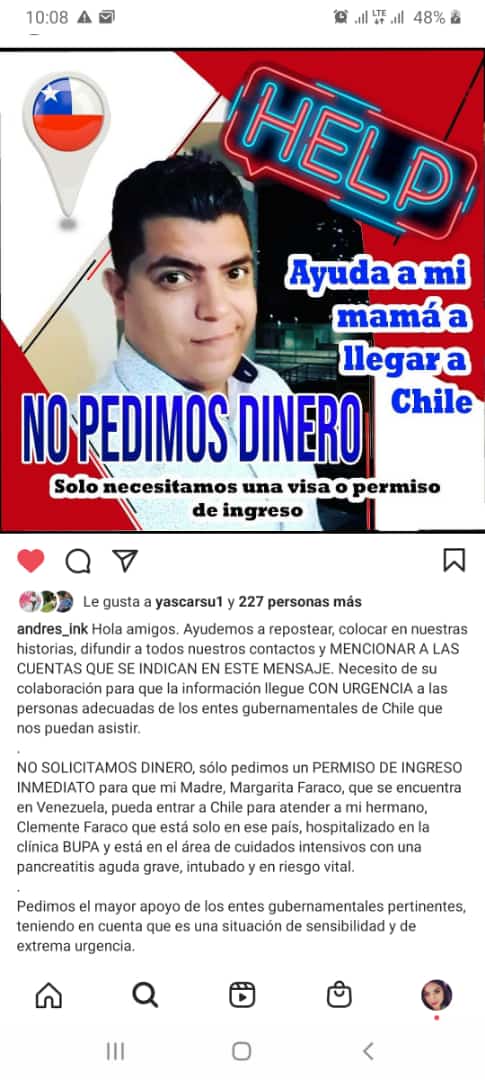 CaraotaDigital's tweet photo. #CaraotaSolidario 💊 | María Faraco, madre venezolana, requiere ayuda para llegar a Chile para atender a su hijo que se encuentra en cuidados intensivos. Las personas o instituciones que puedan colaborar comunicarse al: 04244649972 y al 04247458549.¡Ayuda a difundir con un RT! 👇 https://t.co/DINJvrhx1A