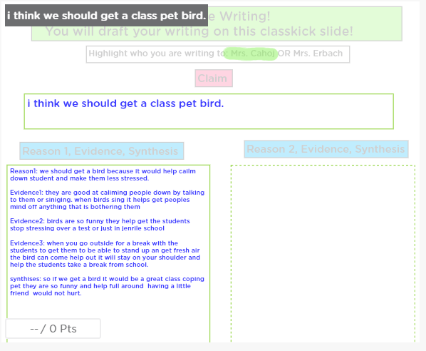 StephCahoj_D54's tweet photo. 6th grade SS are working hard to convince myself or @BethErbach about what we can add to #LakeviewSchool54! They are LOVING this writing project &amp; I love the format of @Classkick to give immediate feedback in real time! #Engagement #RealWorldWriting https://t.co/bl8dvwikHo