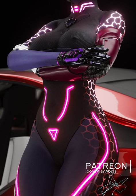 Cyberpunk #2b closeup😋 nuds in my bio :P  #NieRAutomata https://t.co/xtt1lDU6MS<a href="/tag/2b"class="tags">#2b</a><a href="/tag/nierautomata"class="tags">#NieRAutomata</a>