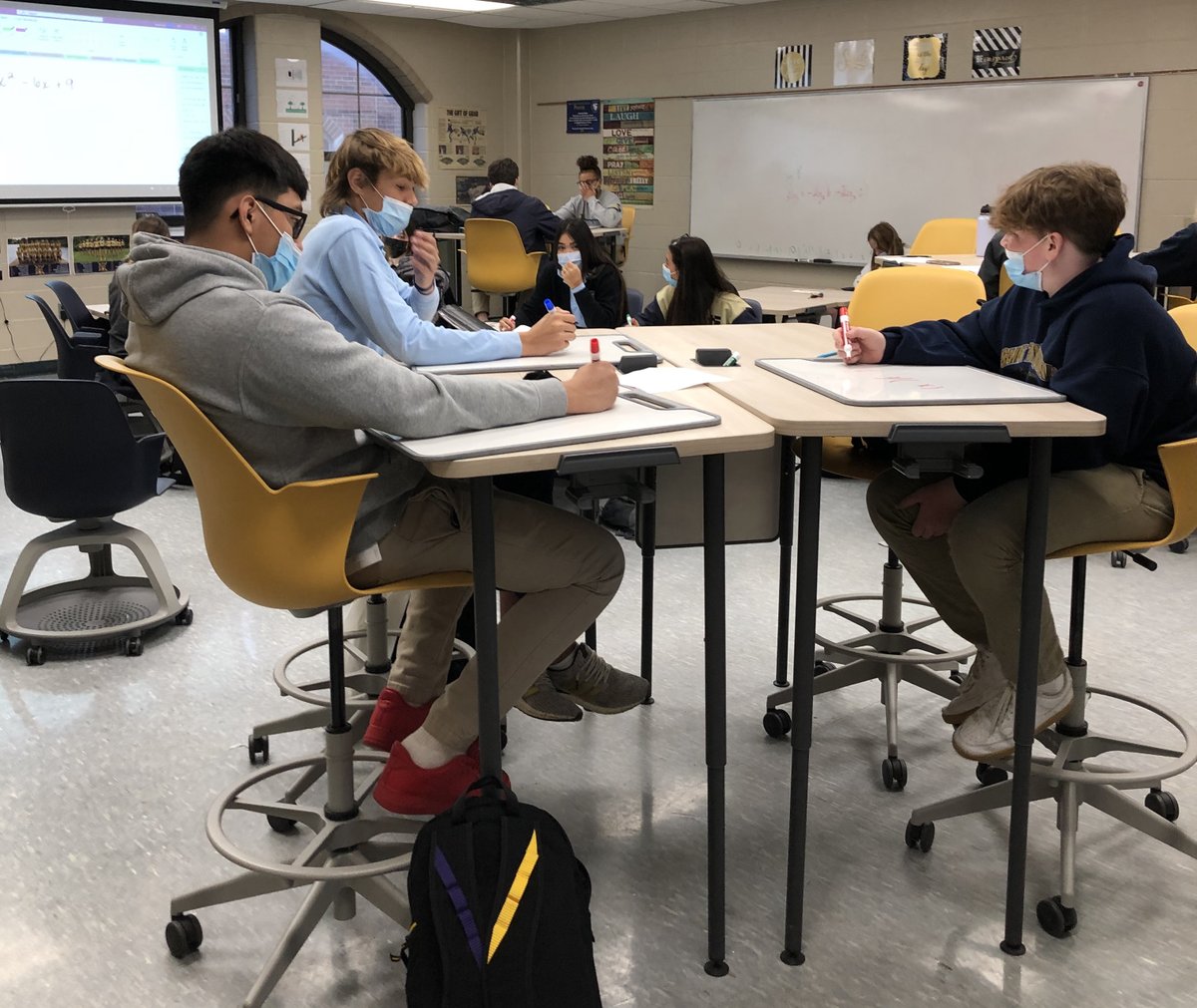 STAsaints's tweet photo. The @STAsaints Math Hub at Saint Thomas Aquinas is a place that builds math confidence in all students. The ‘Hub’ is more than a place where students go to seek math help, it’s where they come to collaborate and support one another. https://t.co/TtzHPveEGp #sta4pillarsEXCELLENCE https://t.co/Zr51BQQaUS
