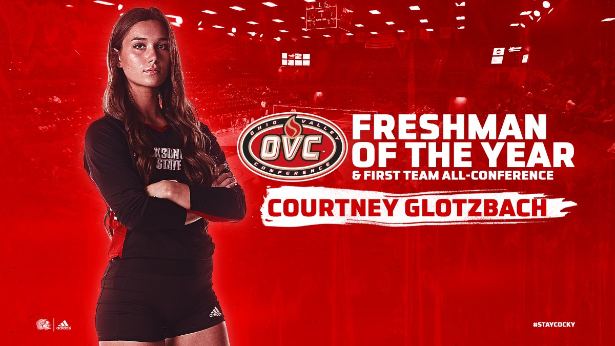 🚨Freshman of the Year🚨
A standout from day 1, New Albany, Indiana's Courtney Glotzbach is the OVC Freshman of the Year! She becomes the first Gamecock to hold the title since Brittney Whitten in 2006! #WeOverMe
