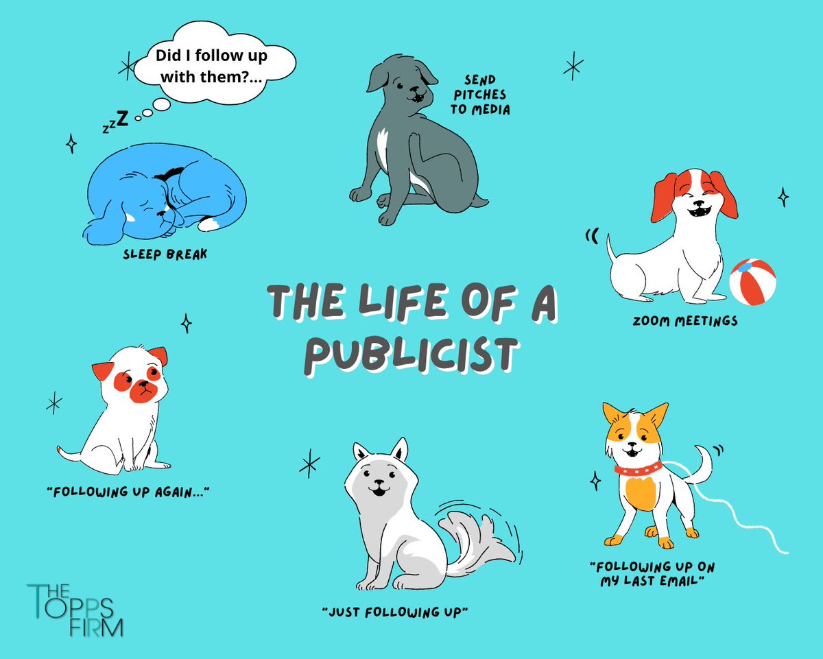 ToppsPRFirm's tweet photo. A day in the life of a publicist 😩😂
#ToppsPRFirm #WednesdayHumor #PublicRelations https://t.co/aUvjaxeM0D