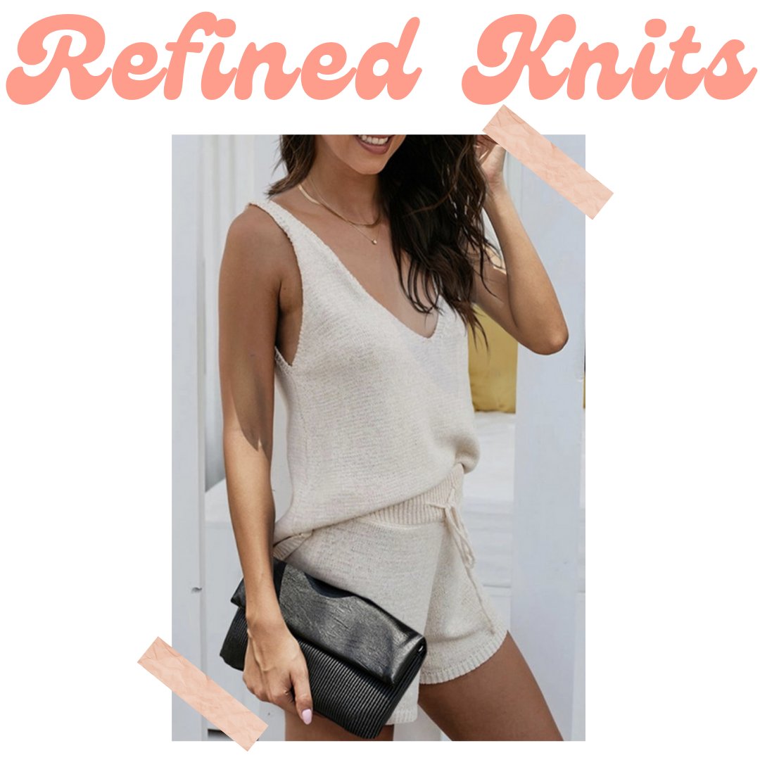 Spring Trend no. 4 - Refined Knitwear amplifies any look and always looks completely chic..see more trends here ~ conta.cc/2PzDtNP