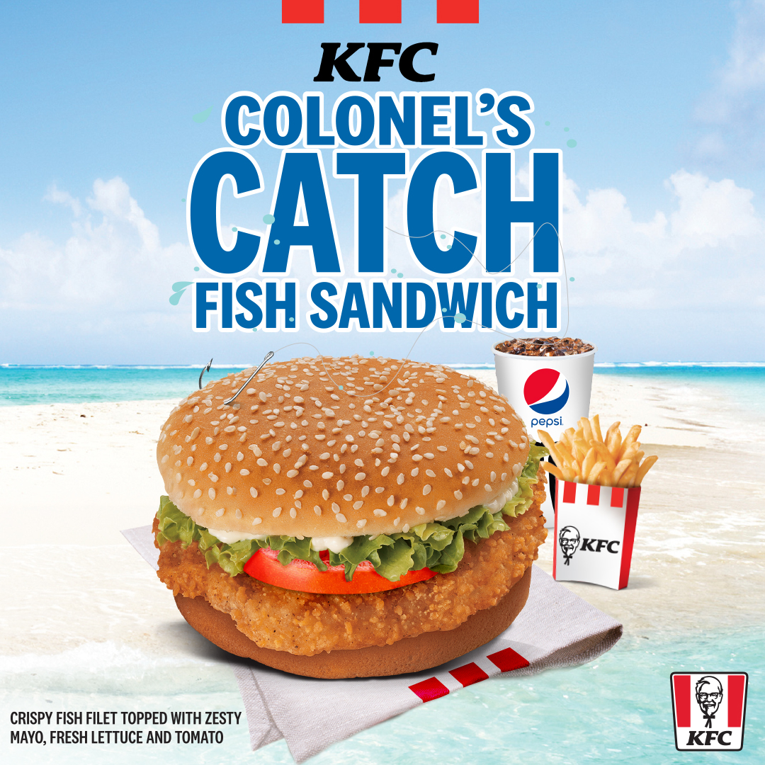 kfcjamaica's tweet photo. Your favourite fish sandwich is still here! Spice up yuh day with a crispy #ColonelsCatch fish sandwich 😋 Order with 7krave! https://t.co/7qwbDRtHGQ