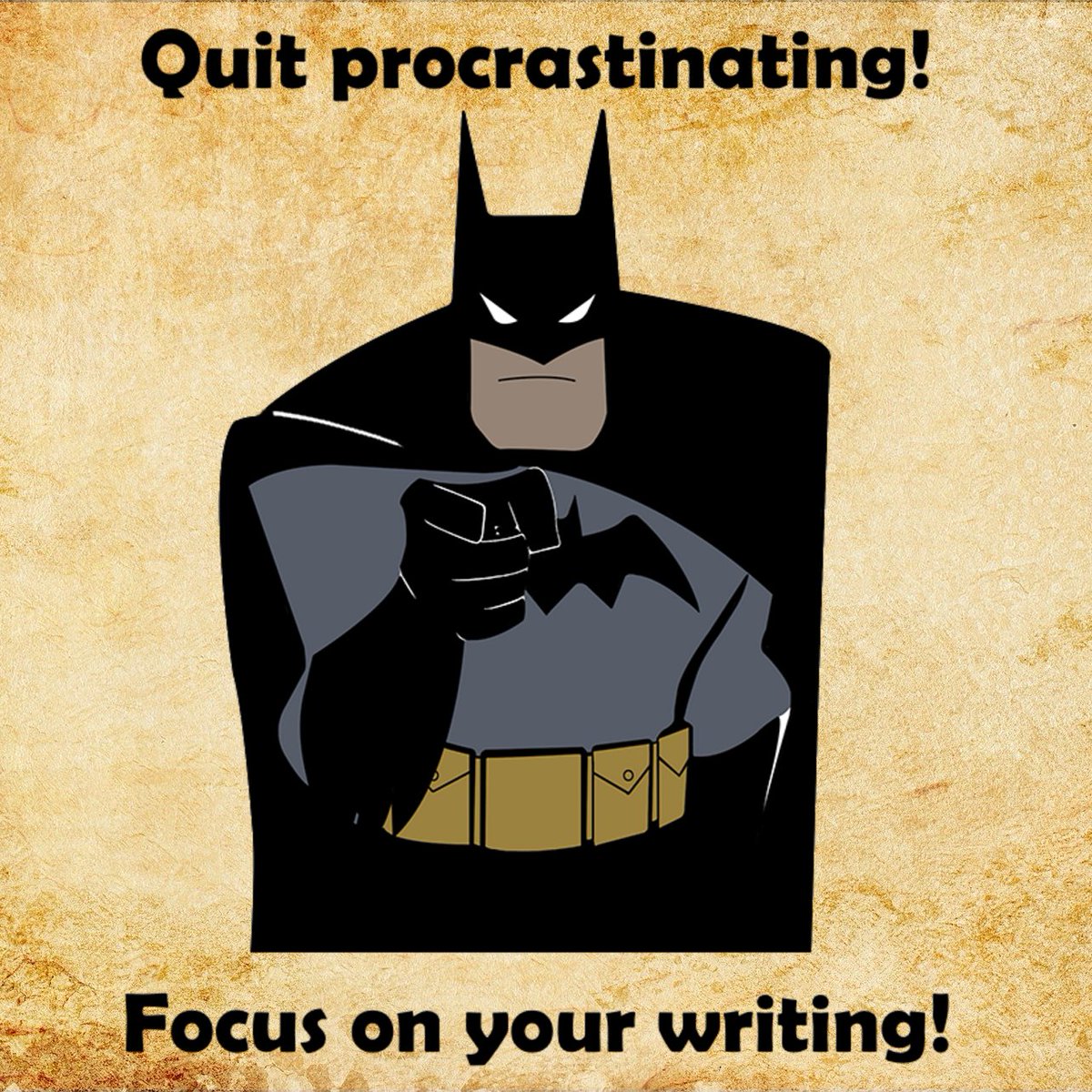 A2ndChapter's tweet photo. Mood
#QuitProcrastinating
#FocusOnYourWriting
#BatmanSays
#DnD5e #TTRPGSolidarity #TTRPGs https://t.co/fw3XL5rXMl
