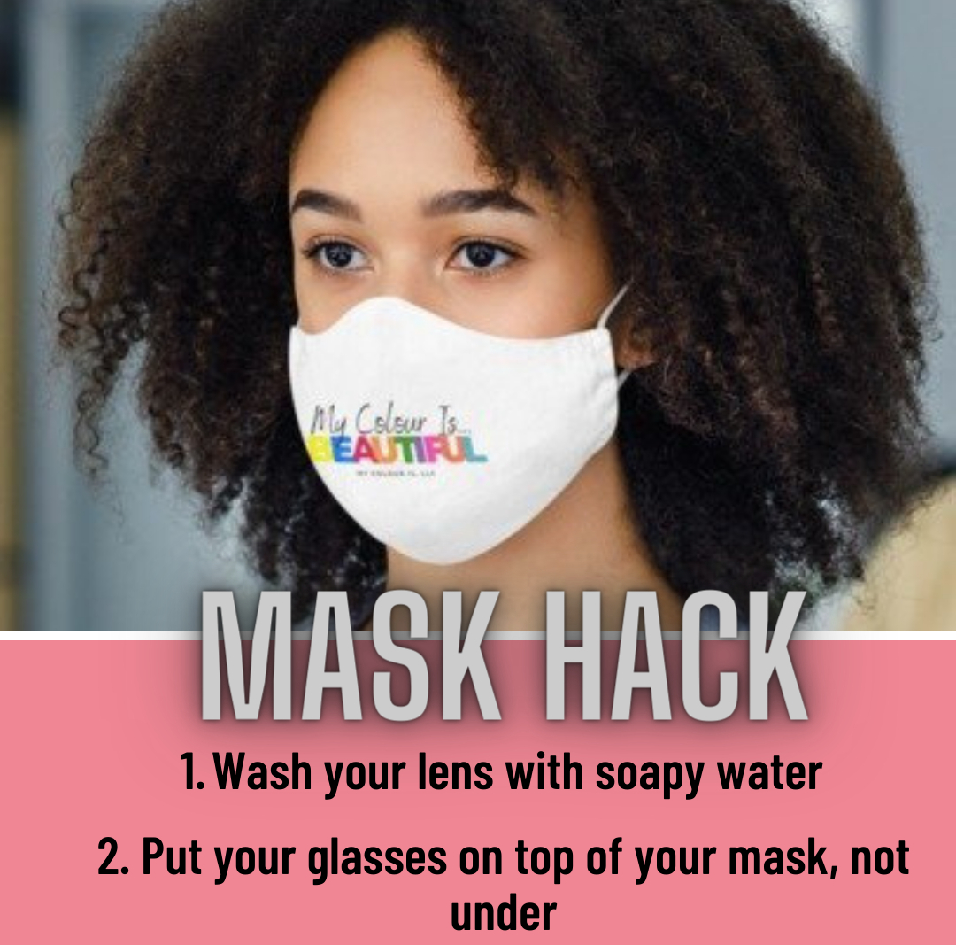 mycolouris_'s tweet photo. Mask Hack! For those who are tired of having steamy glasses.  #Blackculture #blackisbeautiful #melaninpoppin #blackgirlsrock #blackowned #blackownedbusiness #supportblackbusinesses #blacktshirtline https://t.co/Eo9EJe4Jog