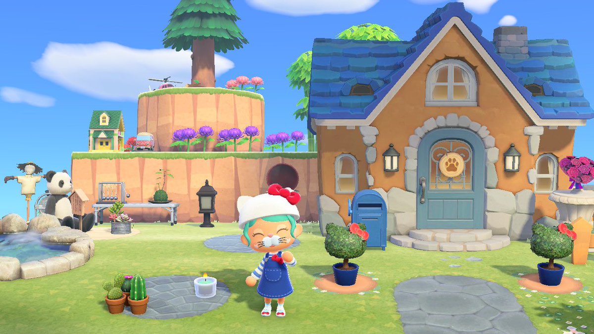 MeryMeriAn's tweet photo. Cutest outfit ever! Loving the #HelloKitty collection ❤️ #acnh #sanrio #AnimalCrossing #ACNHDesign #sanrioamiibo https://t.co/nCIwjg5rMv