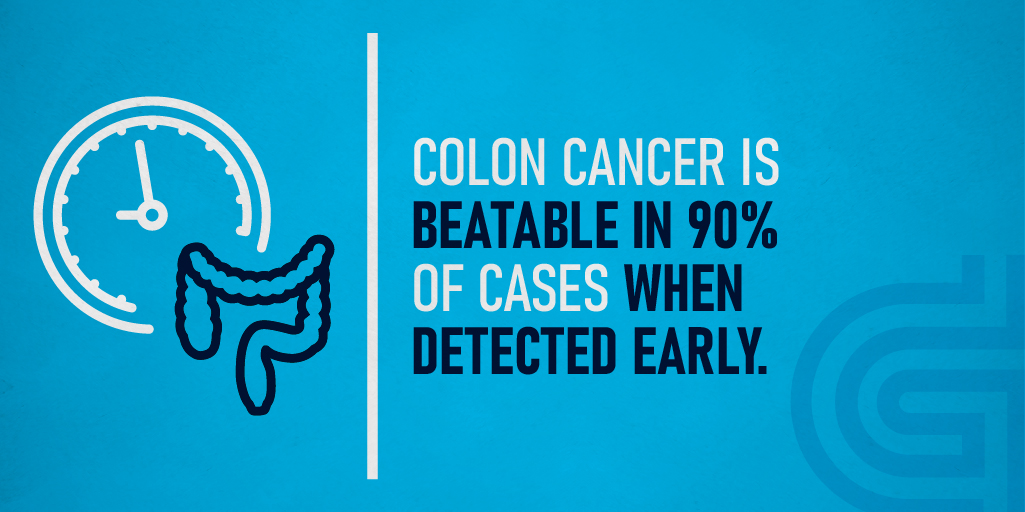 Know the numbers. Learn more about #coloncancer: bit.ly/2ThfSll or 📞 call (210) 614-1234 to schedule an appointment. #ColonCancerAwareness #ScreeningsSaveLives