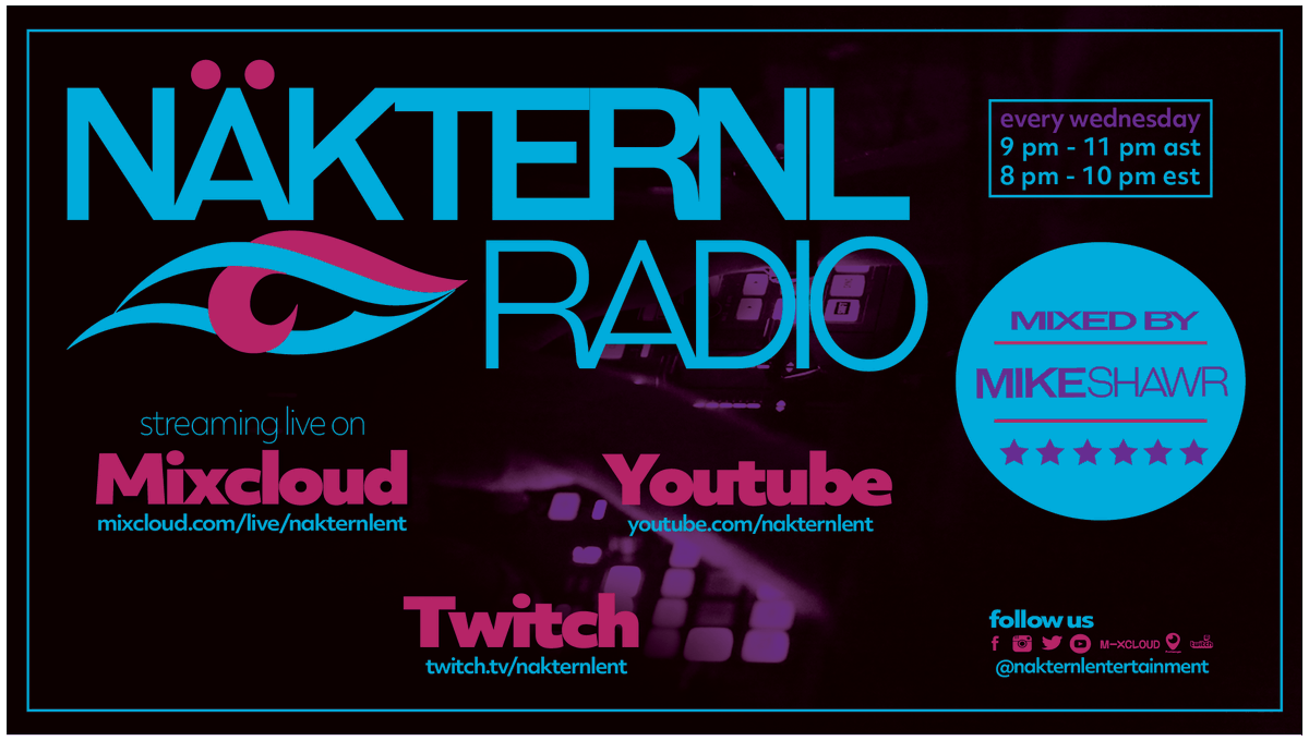 NakternlEnt's tweet photo. Tonight we are live with @mikeshawr 9pm ast for #nakternlradio live on #Twitch!

#livestreaming #livestream #live #streaming #music #youtube #livemusic #streamer #twitchstreamer #livestreamer #covid #dj #twitchtv  #livestreams #stream #streaminglive #bigolive #ps #stayhome #bhfyp https://t.co/3Wadl551Lx