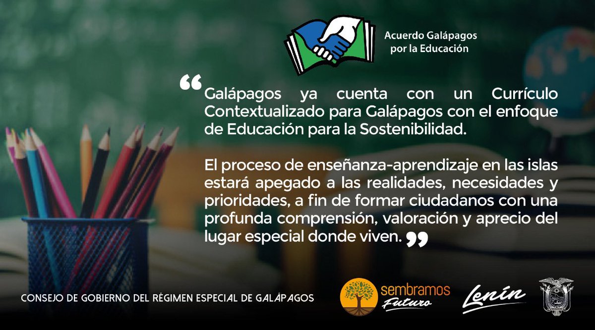 Momento histórico para las islas #CurrículoGalápagos