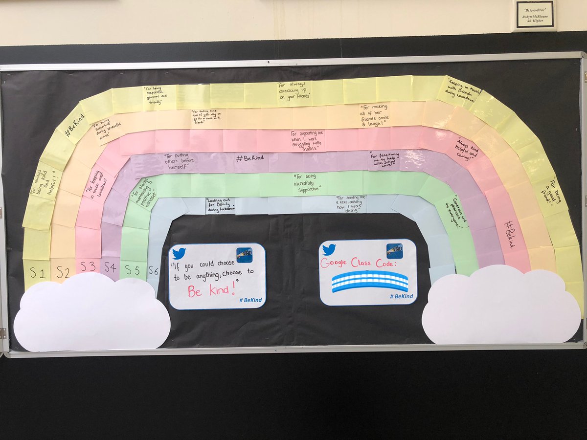 Brilliant to recognise so many acts of kindness across <a href="/WilliamwoodHS/">Williamwood HS</a>! If you can choose to be anything, choose to #BeKind 😊