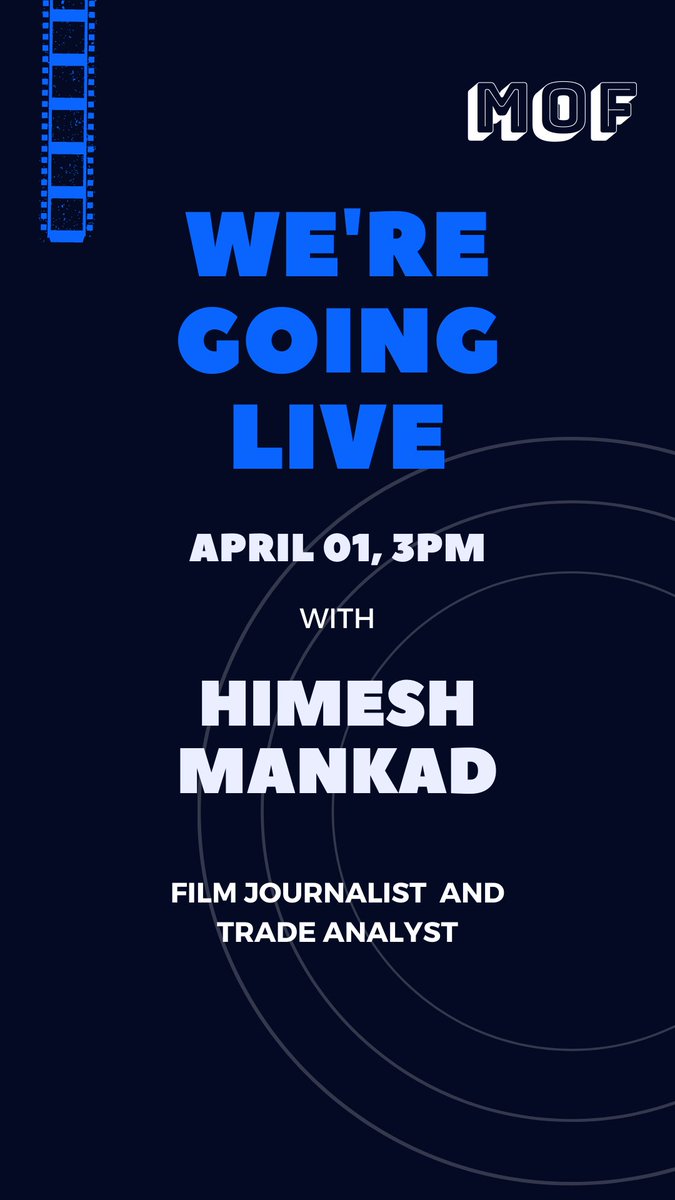 minoffilms's tweet photo. See you guys on Instagram at 3PM tomorrow with @HimeshMankad.

https://t.co/J5c2VZ6OIn

#MOF #MinistryofFilms #films https://t.co/AVrITiinqO