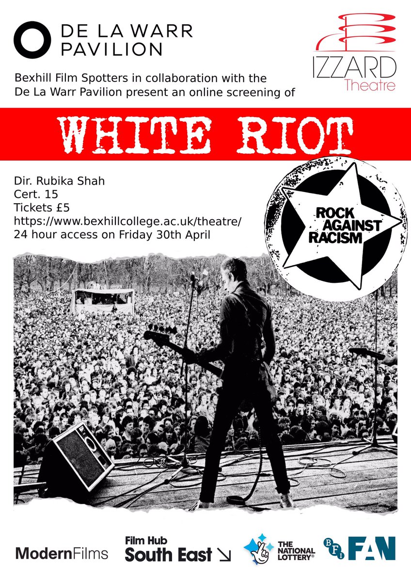 BFilmspotters's tweet photo. Buy tickets for a screening of white riot (Rubin’s Shah, 2019) and a special presentation from guest speaker Ammo Talwar 
Rock on! https://t.co/DmEEHkW2Ss