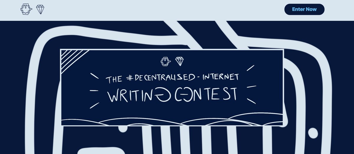 DavidSmooke's tweet photo. New! The #DecentralizedInternet Writing Contest, by @CommunityTon &amp; @HackerNoon: https://t.co/Y89VTpbw7N https://t.co/5exdz0Qtw1