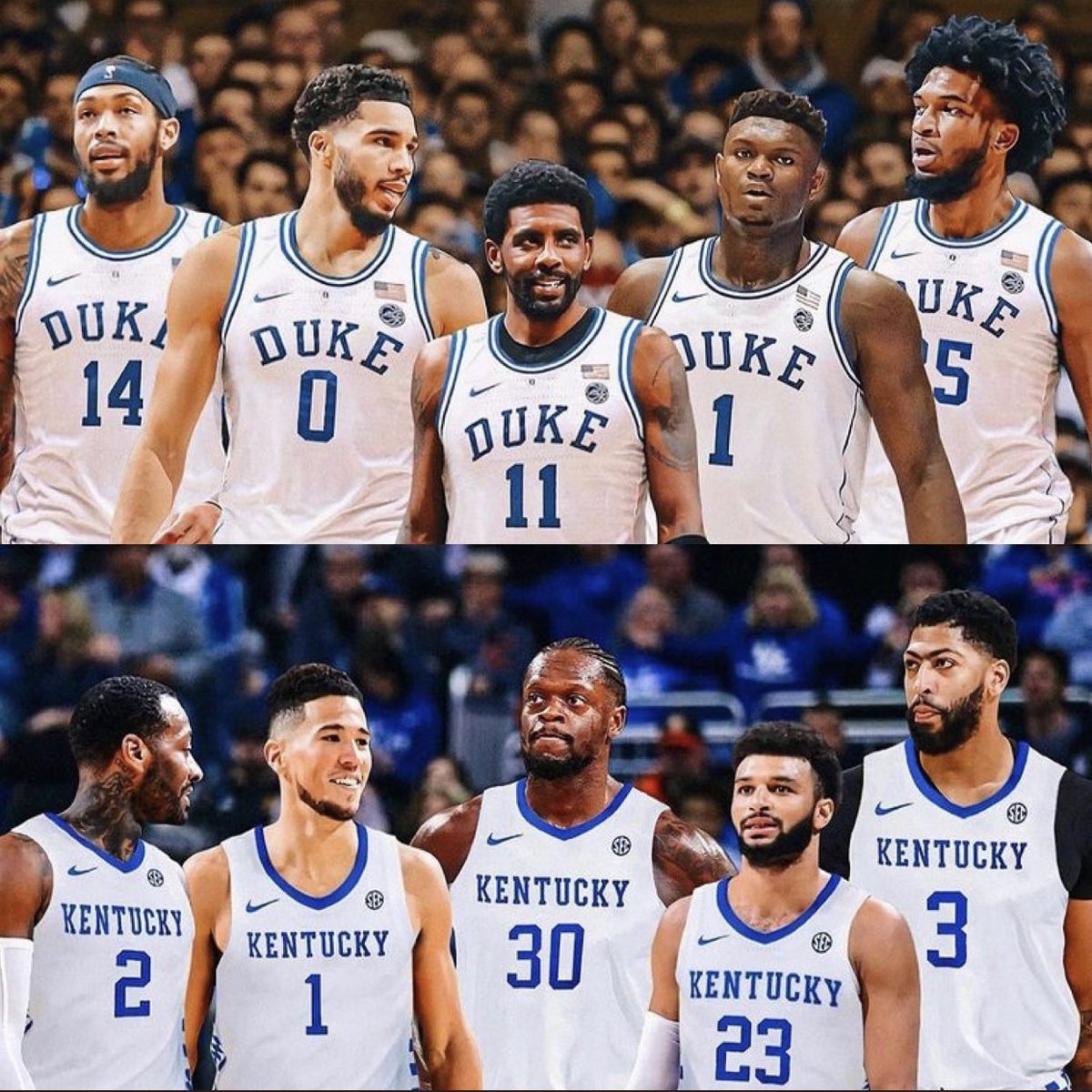 Cats_Coverage's tweet photo. Who’s winning this game? 🤔👀

Retweet: Team Kentucky
Like: Team Duke https://t.co/aFK7HNzZZL