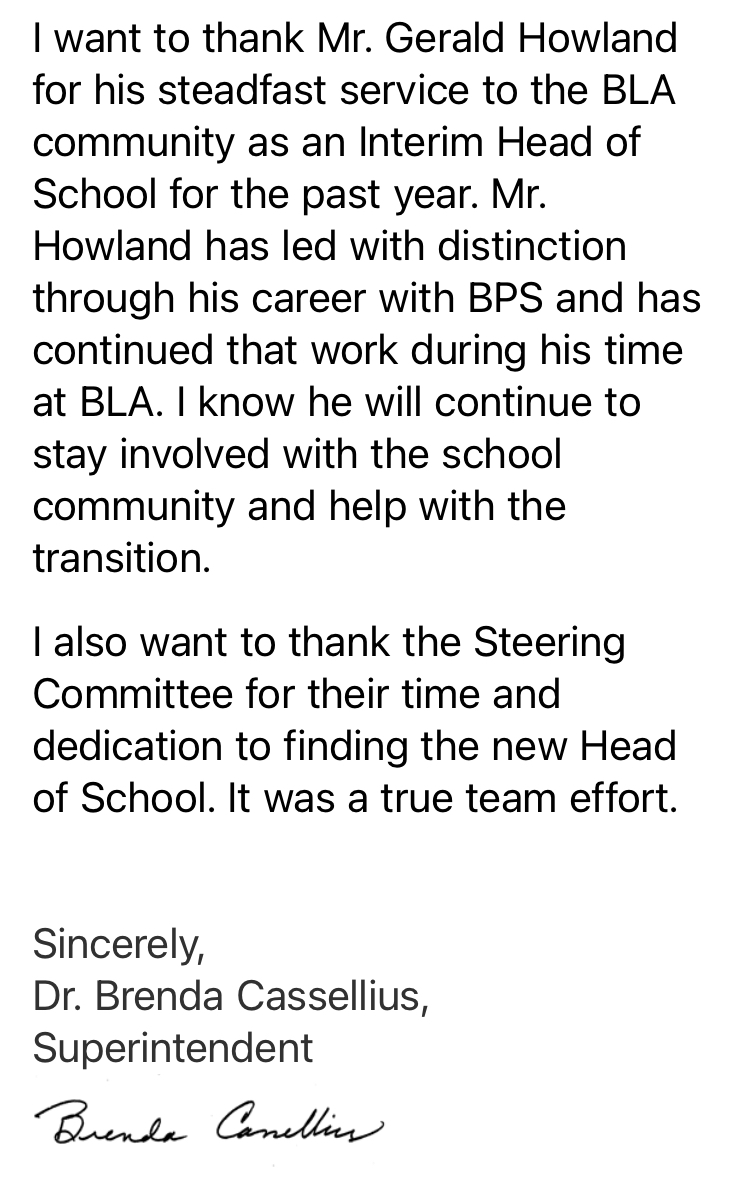 Please join us in welcoming Mr. Gavin Smith as BLA's next Head of School!