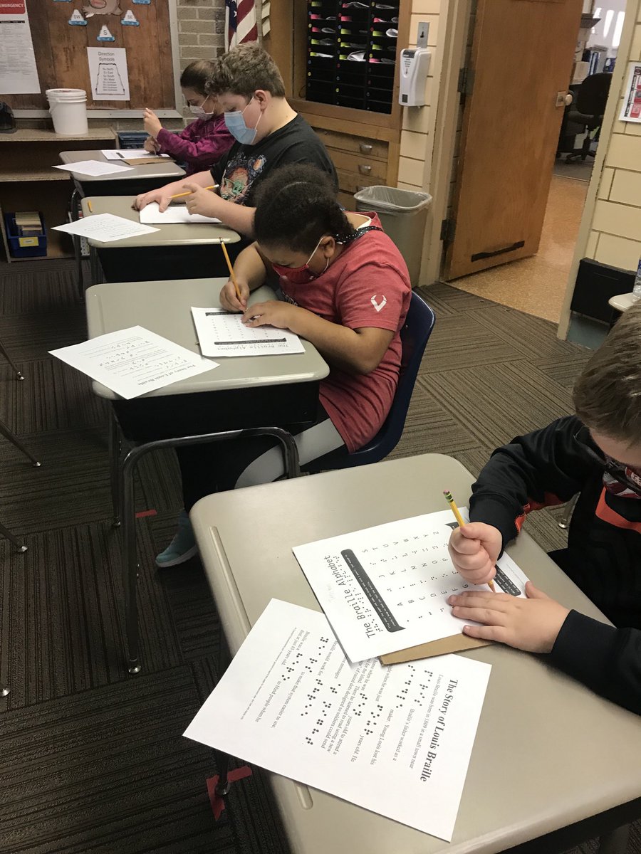 Creating a Braille alphabet to connect more with the biography of Louis Braille. It’s hard work! ⁦<a href="/Zeb_Kellough/">Zeb Kellough</a>⁩