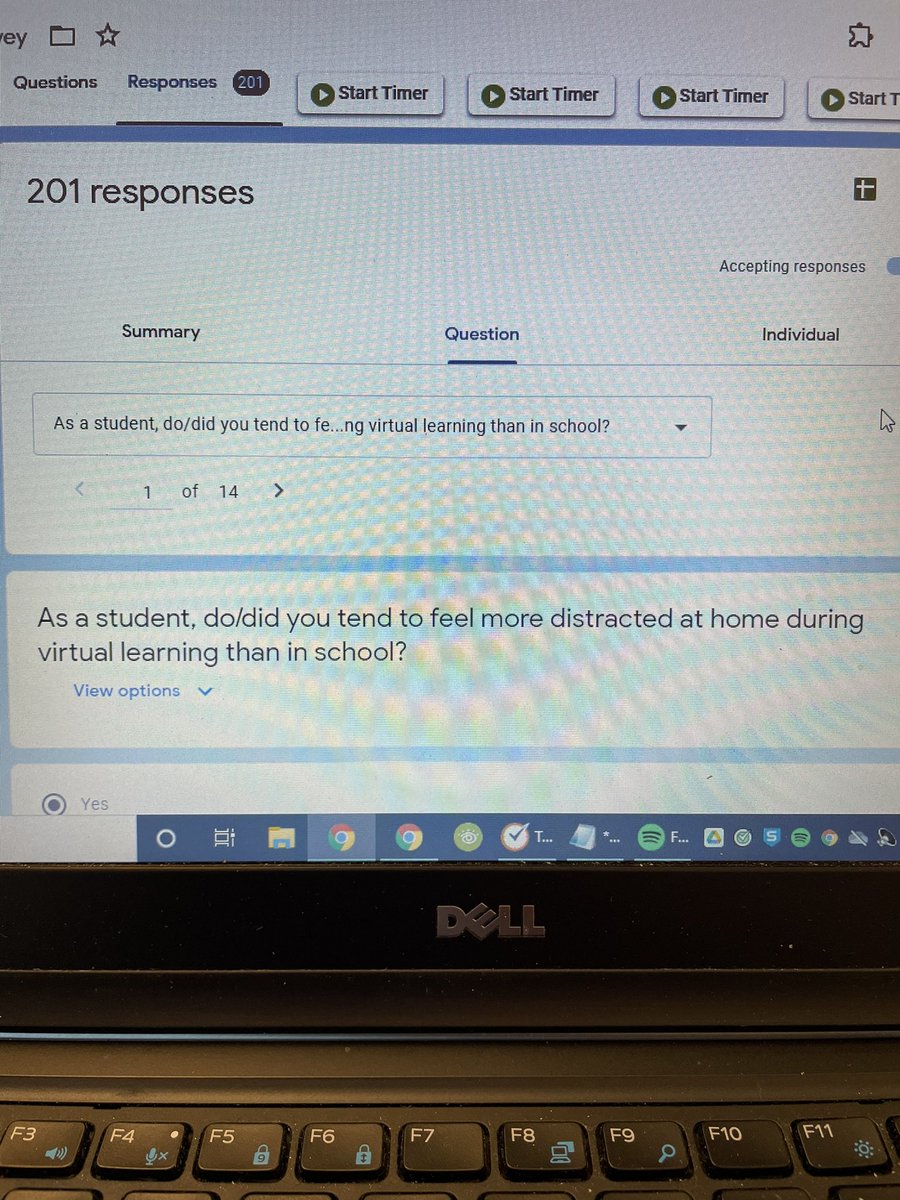 MrSabiaHHS's tweet photo. Our #APstat students developed this survey which has been given at 6 different high schools across NJ to measure some of the effects of the COVID-19 pandemic on education. They will use confidence intervals and hypothesis tests to report out their findings soon! #btfutureready https://t.co/MXgg5ktobu