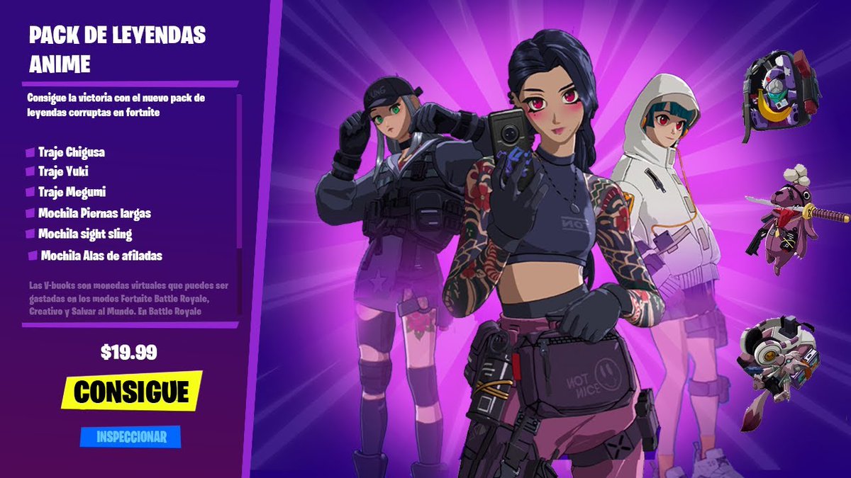 💥SORTEO PACK SKINS ANIME💥

Si queréis ganar este fantástico pack de skins anime lo tenéis muy fácil, sólo tenéis qué seguir los siguientes pasos 👇

- Da RT 🔁
- Sigue en instagram instagram.com/elviernes_tepa…

⏰El sorteo finaliza el Domingo 4, suerte a todos🍀