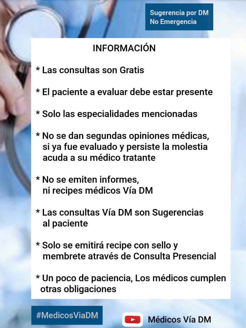 miroscorrales's tweet photo. @leirisgsm Buen día. Esta es la lista actualizada por el Dr. @Ecastillo1226
#MédicosDM #MédicosVíaDM https://t.co/xxqIDRxxSV
