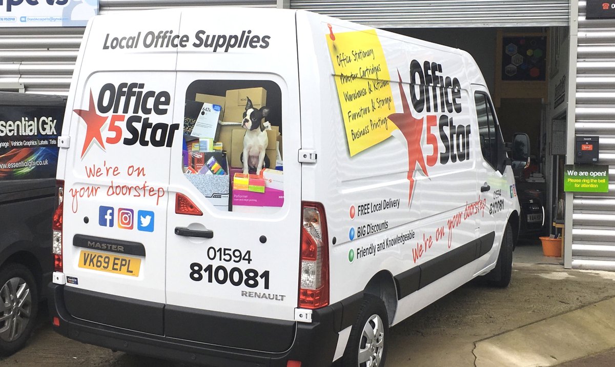 OfficeFiveStar's tweet photo. Local Office Supplies - Free Delivery - BIG Discounts - Reliable and Knowledgeable.  #office5star #officesupplies #topdog #WheresWilson https://t.co/jXhSVD5at6