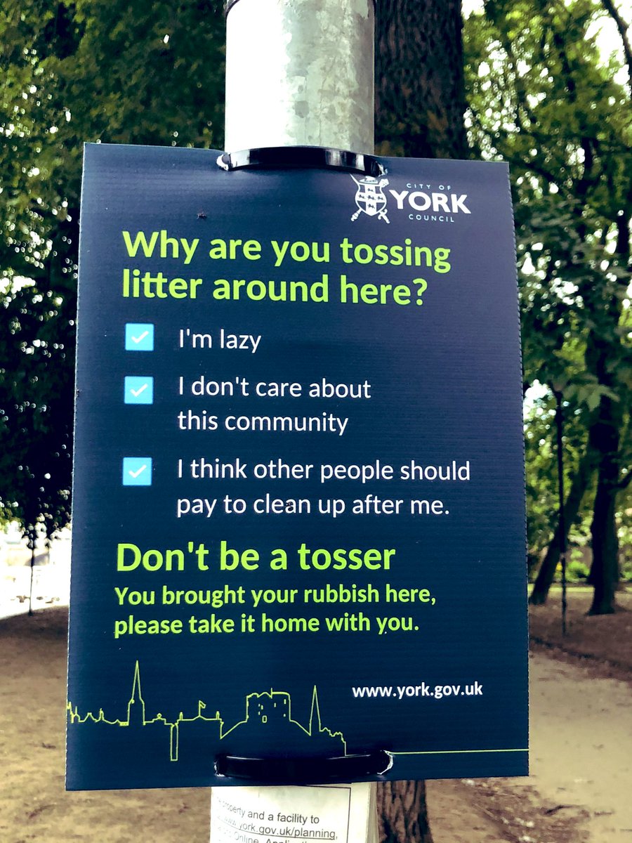 CityofYork's tweet photo. It's a lovely day, so don't toss your litter about.
Please take it home. Thank you.
#DontBeATosser https://t.co/jmMZwpsH8h