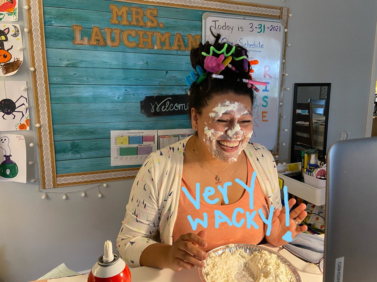 When your 1st Grade Panthers <a href="/PtPleasantAACPS/">PtPleasantAACPS</a> blow away their reading goal because they are #AACPSAWESOME. Scholastic Literacy Pro &amp; Reading Logs ✅ Wild &amp; Wacky Day ✅ Pie the Teacher for reaching 200 ✅