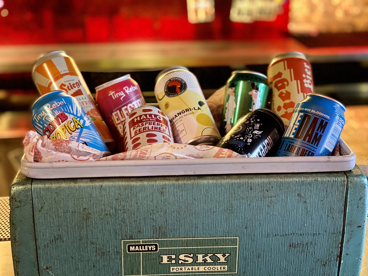 We’re stocked with the best booze in the bizz. Order yours now via click &amp; collect, <a href="/UberEats/">Uber Eats</a> or swing by to say hello 😎

@Euroboozer <a href="/Stiegl_UK/">Stiegl.UK</a> <a href="/MikkellerBeer/">MikkellerBeer</a> <a href="/RoostersBrewCo/">Rooster's Brewing Co</a> <a href="/tinyrebelbrewco/">Tiny Rebel</a> 🍻