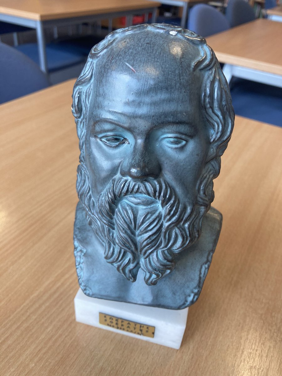 My #Socrates bust - a gift from a former student.