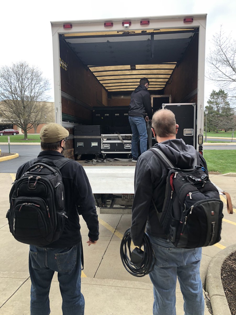 Starting load-in for Good Friday <a href="/cedarville/">Cedarville University</a> <a href="/AccessAudioInc/">Access Audio, Inc.</a>