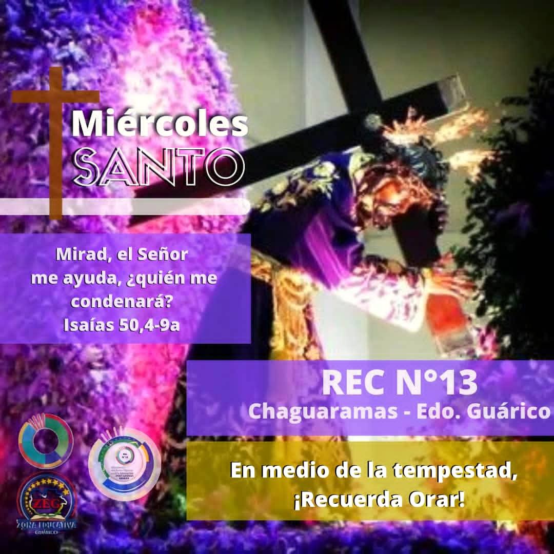 #MiercolesSanto 
#RecuerdaOrar
#TodosContraElVirus 
<a href="/NicolasMaduro/">Nicolás Maduro</a> 
@MPPEDUCACION 
<a href="/Gob_Guarico/">Gobierno de Guárico</a> 
<a href="/josemvasquez/">José Vásquez</a> 
<a href="/GuaricoZonaEduc/">Guárico Zona Educativa</a> 
<a href="/nairobygs/">NairobyGS</a>